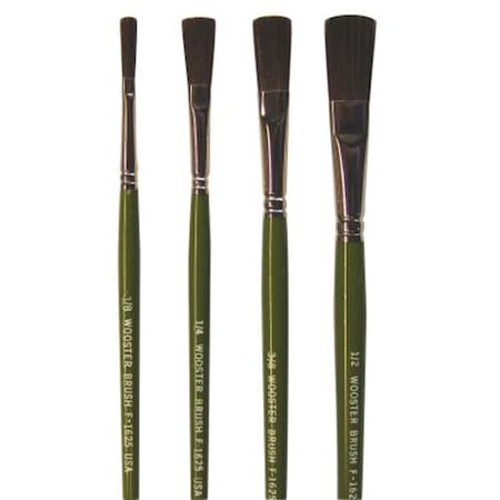 Wooster 1/2" Artist Ox Hair Bristle, Paint Brush, Wood Handle F1625